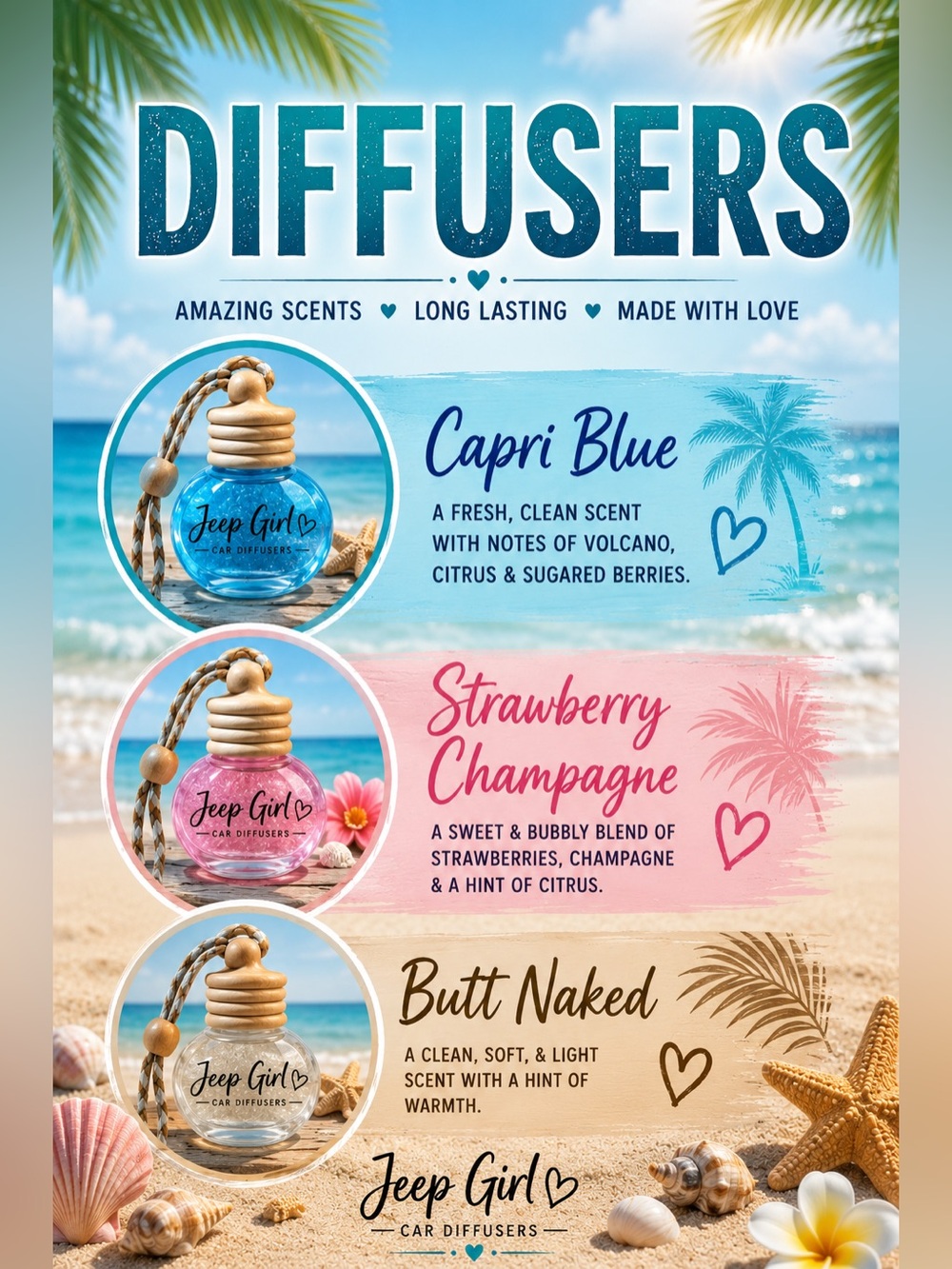 Scented Hanging Car Diffuser